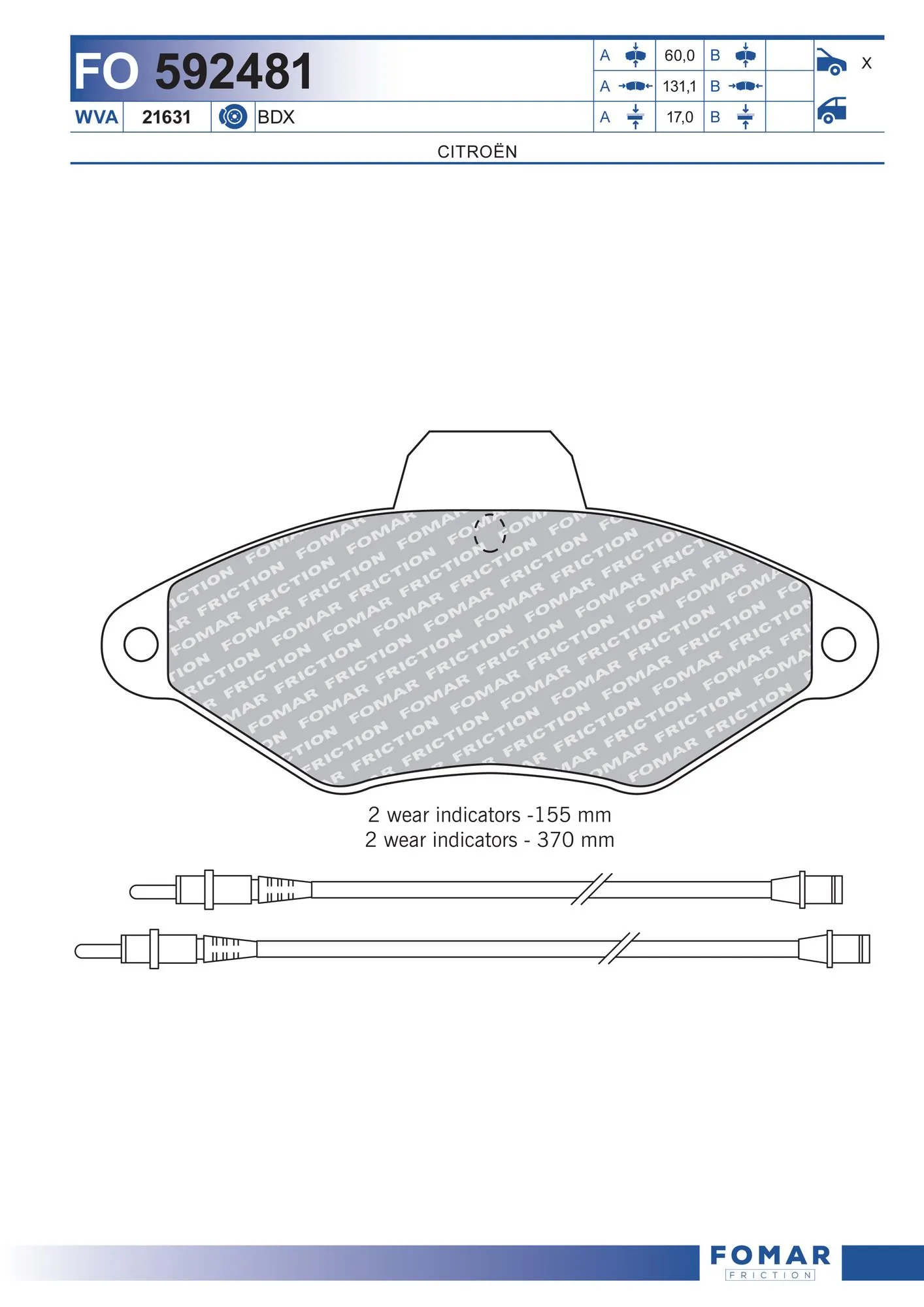 Brake Pad Set, disc brake